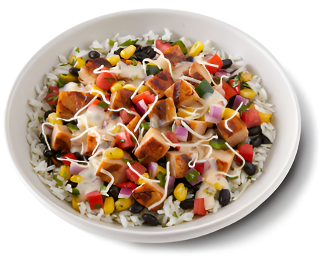 Chicken Queso Bowl