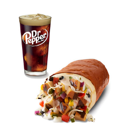 Chicken Queso Burrito or Bowl + Drink